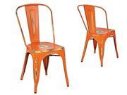 Bristow Armless Chair Antique Orange 2 Pack