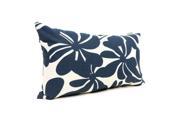 Navy Blue Plantation Small Pillow