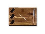 New York Yankees Delio Acacia Cheese Board and Tools Set by Picnic Time