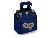 Los Angeles Rams Six Pack Beverage Carrier by Picnic Time Navy