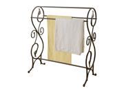 Pilaster Designs Antique Style Towel Rack Stand Pewter Finish