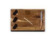 New York Giants Delio Acacia Cheese Board and Tools Set by Picnic Time