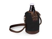 Growler Tote with 64 oz. Glass Growler Black