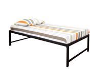 Pilaster Designs Black Metal Twin Size Day Bed Daybed Frame With Metal Slats