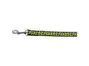 Blue and Yellow Leopard Nylon Dog Leashes 4 Foot Leash