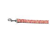 Tan and Pink Leopard Nylon Dog Leashes 4 Foot Leash
