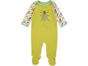 Green Bug Applique Footie Size_0 3 months Gender_Boy