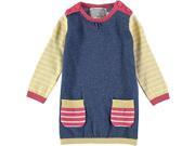 Navy Mix Stripe Knitted Dress Size_18 24 months Gender_Girl