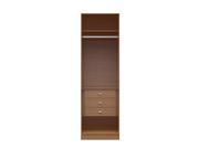 Chelsea 1.0 7.55 inch Wide Basic Wardrobe Closet with 3 Drawers in Maple Cream
