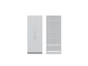 Chelsea 3.0 35.43 inch Wide 6 Shelf Closet with 2 Doors in White