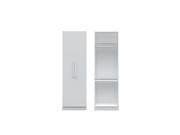 Chelsea 1.0 27.55 inch Wide Double Hanging Closet with 2 Doors in White