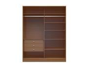 Chelsea 2.0 70.07 inch Wide Full Wardrobe with 3 Drawers in Maple Cream
