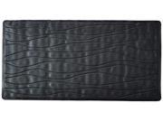 Rubber bath tub mat in Black size 36 long x 18 wide