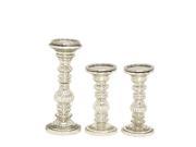 BENZARA 24641 Charismatic Set of Two Glass Candle Holder