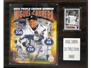 MLB 12 x15 Miguel Cabrera 2012 MVP Detroit Tigers Player Plaque