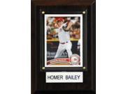 MLB 4 x6 Homer Bailey Cincinnati Reds Player Plaque