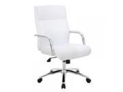 Boss Modern Executive Conference Chair White