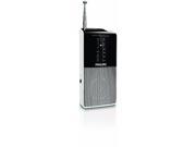 Philips Portable Radio AE1530 FM MW Analog tuning Built in speaker Headphone jack Battery operated