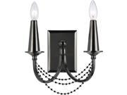 Shelby Wall Sconce 2 60W Candle Bulb 9.5 HX11 WX8.5 E Hardwire Only