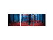 FURINNO Senik Enchanted Forest 3 Panel Medium Density Framed Photography Trip...