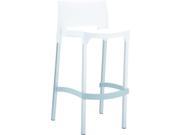 Gio Outdoor Barstool White Pack Of 2