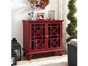 32 Gwen Fretwork Accent Console Red