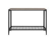 Angle Iron Rustic Wood Sofa Entry Table Driftwood