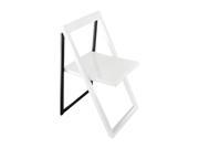 High Contrast Glossy Folding Chair Set of 2