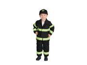 Aeromax Baby Boys Black Green Stripe Firefighter Halloween Costume Suit 18M