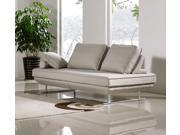 Dolce Lounge Seating Platform with Moveable Backrest Supports by Diamond Sofa Sand Fabric
