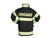 Aeromax FB CHI AD LRG Adult Fire Fighter Chicago Suit Large Black