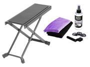 Combo offer On Stage Guitar Foot Rest with Universal Guitar Care Kit