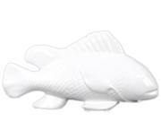 Ceramic Fish Figurine Gloss Finish White 6