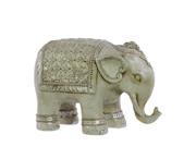 Resin Elephant Figurine Matte Finish Finish Gray 8.5