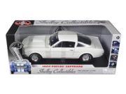 1966 Ford Shelby Mustang GT 350 Fastback White 1 18 Diecast Model Car by Shelby Collectibles