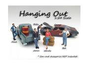 Hanging Out 6 Pieces Figure Set For 1 24 Scale Models by American Diorama