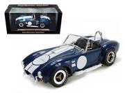 Shelby Collectibles SC121 1 1965 Shelby Cobra 427 S C Blue with Printed Carroll Shelby Signature 1 18 Diecast Model Car
