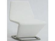 Z Shaped Side Chair White Pack of 2