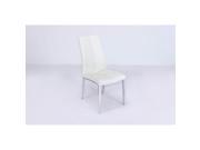 Side chair w chrome legs_White Pack of2