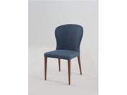 Shaped back ash wood side chair