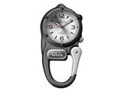 Dakota Watch Company Dakota Watch Mini Clip with Microlight Black Silver Dial 38612