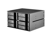 2x5.25 device bay to 8x2.5 SAS SATA 6.0 Gbits hot swap HDD thickness up to 15mm tray cage