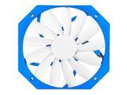 140x150x13mm Mixed blue blade design with white frame 4pin fan with PWM Sleeve bearing