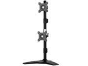 Vertical dual LCD monitor desk stand support up to 24 LCD monitor