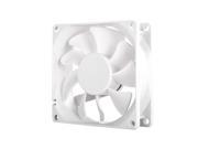 80x80x25mm Adjustable speed fan Mixed white blade design with white frame 3pin fan with speed controller