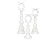 Concepts Eclipse White Candleholders S 3