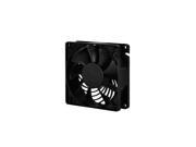 80x80x25mm Air channeling fan Mixed black blade design with black frame 3pin fan