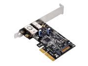 2 ports USB 3.1 Gen2 10Gbps Type C and Type A PCI Express card Gen2 x 2 USB 3.1 A C