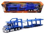 International Lonestar Blue with twin Auto Carrier 1 43 by New Ray