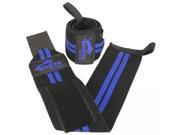 Spinto 103 Weight Lifting Elastic Wrist Wraps Blue